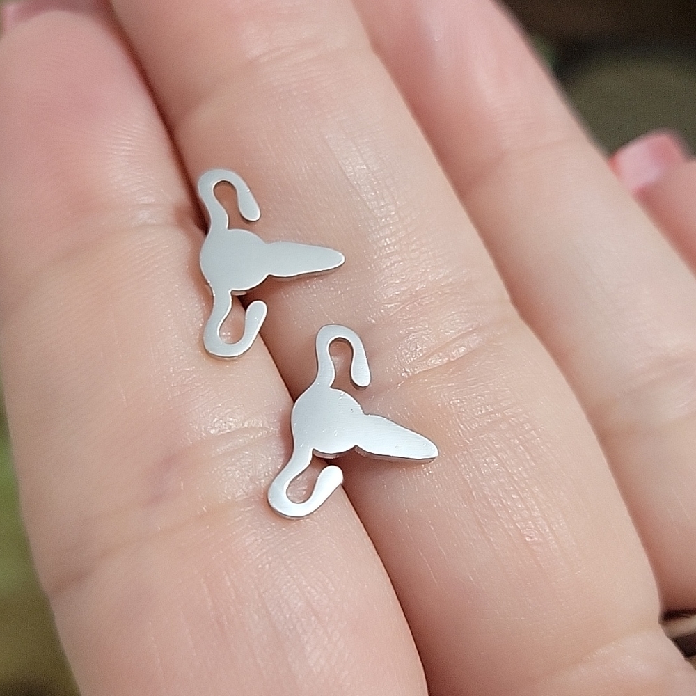 Femcore Uterus Stud Earrings, My Body My Choice - Picture 3 of 6